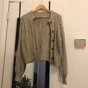 Madewell Sweater, Crop Style w/ fun speckled yarn